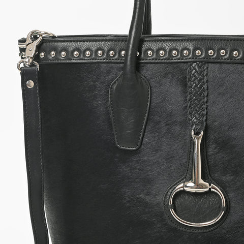 ADBGM964 American Darling Hair On Hide & Genuine Leather Studded Tote