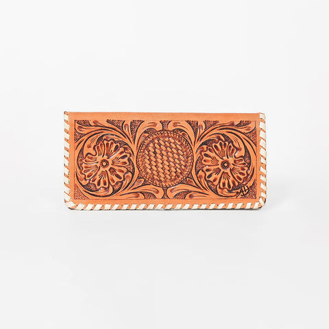 ADBGZ1029 American Darling Hand Tooled Genuine Leather Western Wallet