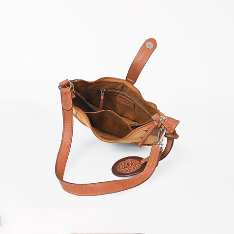 ADBGZ953 American Darling Genuine Leather Whipstitch Shoulder Bag