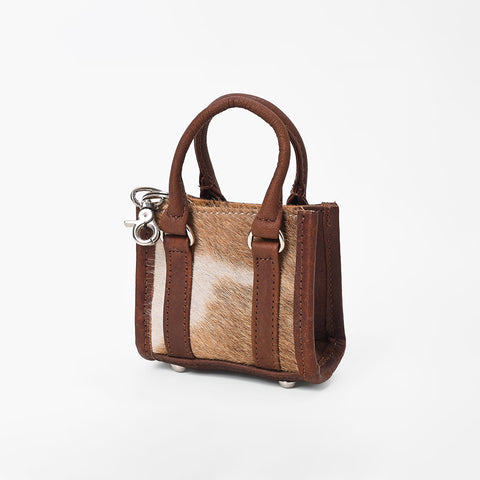 ADCHM109 American Darling Genuine Leather Mini Tote Bag Charm