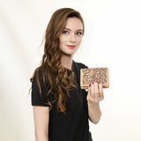 ADBG1310 Hand-Tooled Western Leather Crossbody Wallet - Genuine Cowhide Bag by American Darling