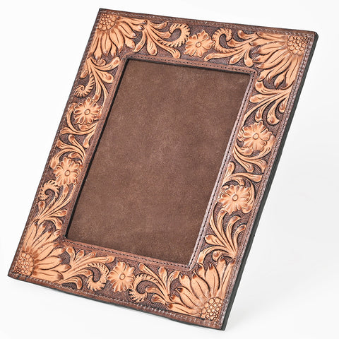 ADFRA101 American Darling  Hand Tooled Genuine Leather Photo Frame