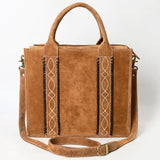 ADBGA605 Western Genuine Leather Tote Bag-Handcrafted Women's Shoulder Purse