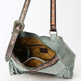 ADBGA419 Genuine Western Leather Crossbody Bag Hand Tooled Cowgirl Purse by American Darling
