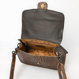 ADBG1729 Crocodile-Embossed Leather Western Tote Bag American Darling