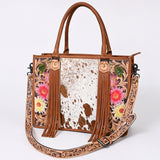 LC-ADBG230 Tote Hand Tooled Genuine Western Leather Women Bag