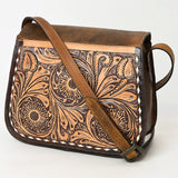 LC-ADBGZ409A Crossbody Hand Tooled Genuine Western Leather Women Bag