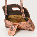 ADBG1134 Hand-Tooled Western Leather Crossbody Wallet-Genuine Cowhide Bag by American Darling