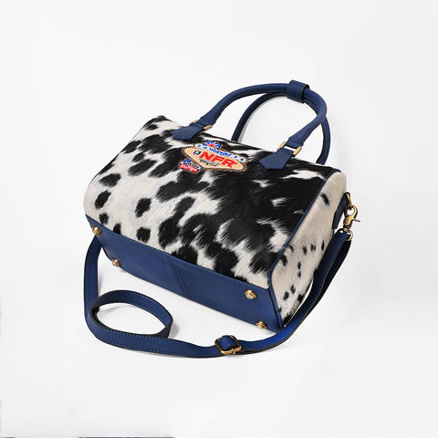Official PRCA & NFR Licensed Collection-Genuine Hair on Western Leather Speedy Bag