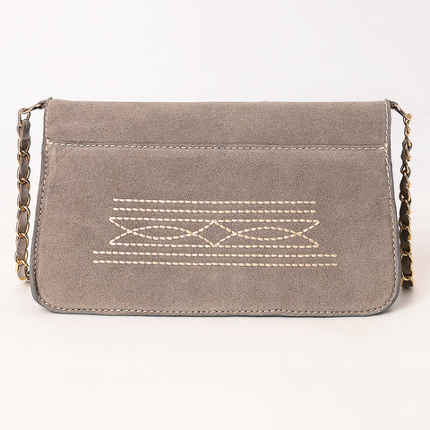 ADBGA692 American Darling Boot Stitched Genuine Suede Leather Small Cross body Bag