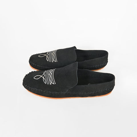 ADFT186 Western Embroidered Genuine Leather Moccasins American Darling