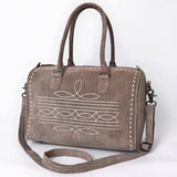 ADBG1585 Duffel Genuine western Suede Leather women bag