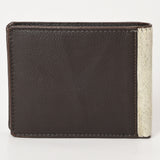 ADBGM454 Western Hair-On Leather Rodeo Wallet - Engraved Design