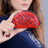 ADBG1205 Hand-Tooled Genuine Leather Western Sunglass Case - American Darling