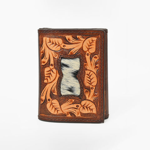 BEBGM180-Western Leather Trifold Wallet