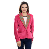 LC-ADBZ703 Genuine leather Women Blazer dress jacket