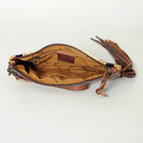 LC-ADBG344 Wristlet Genuine Western Leather Women Bag Paisley