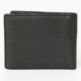 ADBGM395B Black Full-Grain Leather Bifold Wallet - American Darling