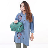 ADBG1251 Jewelry Case Genuine Western Leather Women Bag