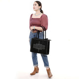 ADBG1553B Tote Genuine Western Suede Leather women bag