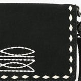 ADBG1712A Wallet Genuine Western Suede Leather Women Bag
