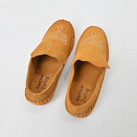 ADFT183 American Darling Embroidered Genuine Leather Western Moccasins Footwear
