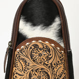 OHG187 Sling Hand Tooled Genuine western Leather women bag