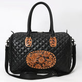 ADBG1681 Briefcase Hand Tooled Genuine Leather women bag western Bag