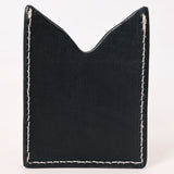 ADCCF115 Card-Holder Floral Hand Carved Genuine Leather Men & Women