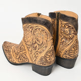 LC-ADFT161 carved genuine leather sandal footwear flip flop
