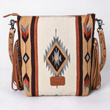 ADBG510 Crossbody Genuine Western Leather Women Bag Paisley