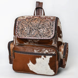 ADBG1157 Hand Tooled Western Leather Backpack - Artisan Floral Cowhide Bag by American Darling