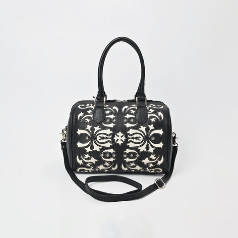 ADBGM897 Western Floral Overlay Leather Speedy Bag - American Darling
