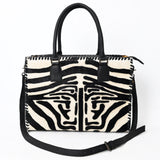 LC-ADBG229B Tote Hair On Genuine Western Leather Women Bag