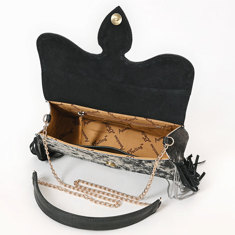 ADBGA876 American Darling Hand Tooled Hair-On Cowhide Western Cross body Bag