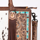 LC-ADBG230 Tote Hand Tooled Genuine Western Leather Women Bag