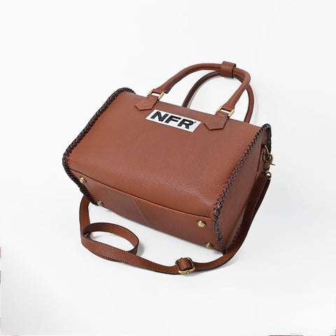 ADBGA1429PRCA American Darling Hand-Braided Leather NFR Speedy Satchel