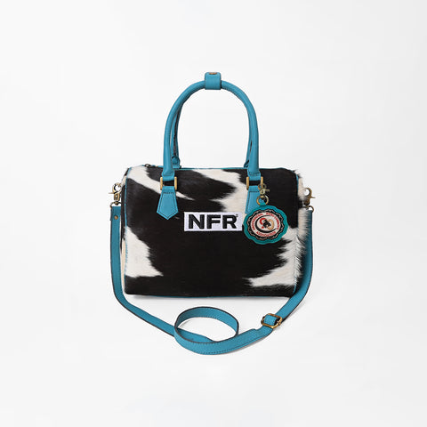 Official PRCA & NFR Licensed Collection-Hair-on-Hide & Genuine Leather Speedy Bag
