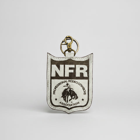 Official PRCA & NFR Licensed Collection-Genuine Hair-on Hide Keychain Charm