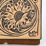 ADBGZ848 Hand-Tooled Leather & Cowhide Women Western Wallet American Darling