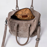ADBG1585 Duffel Genuine western Suede Leather women bag