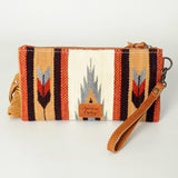 LC-ADBG344 Wristlet Genuine Western Leather Women Bag Paisley
