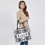 ADBGA884 Tote Embroidery Genuine Leather women bag western Bag
