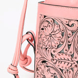 LC-ADBGZ765B Bucket Genuine Western Leather Women Bag