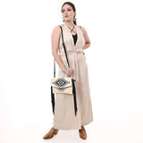 LC-ADBGS178BG Envelope Genuine Western Leather Women Bag Caddy