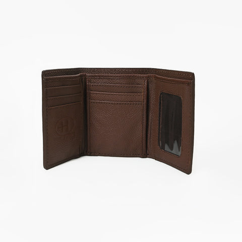 BEBGM180-Western Leather Trifold Wallet