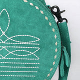 ADBG1549 Canteen Genuine Western Suede Leather women bag