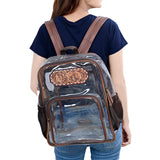 ADBG1285 Clear Bag Genuine Western Leather Women Bag