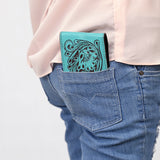 LC-ADBGZ791B Wallet Genuine Western Leather Women Bag