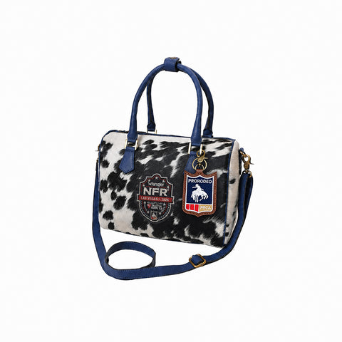 Official PRCA & NFR Licensed Collection-Genuine Hair on Western Leather Speedy Bag